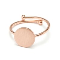 Ring R6467 Rosévergoldet Matt