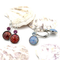 Bohemia Ohrring 01 Rhodiniert 11 Lila