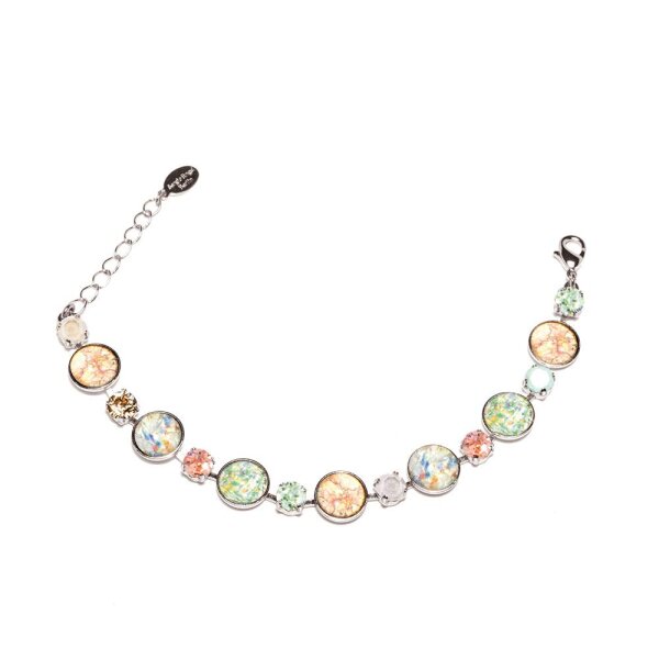 Bohemia Armband 01 Rhodiniert 16 Summermulti