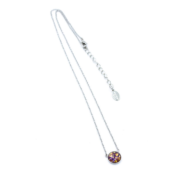 Bohemia Kette 02 Rhodiniert 04 Feuerrot