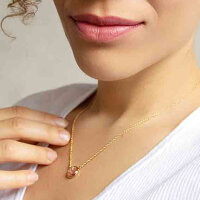 Bohemia Kette 02 Vergoldet 20 Blau