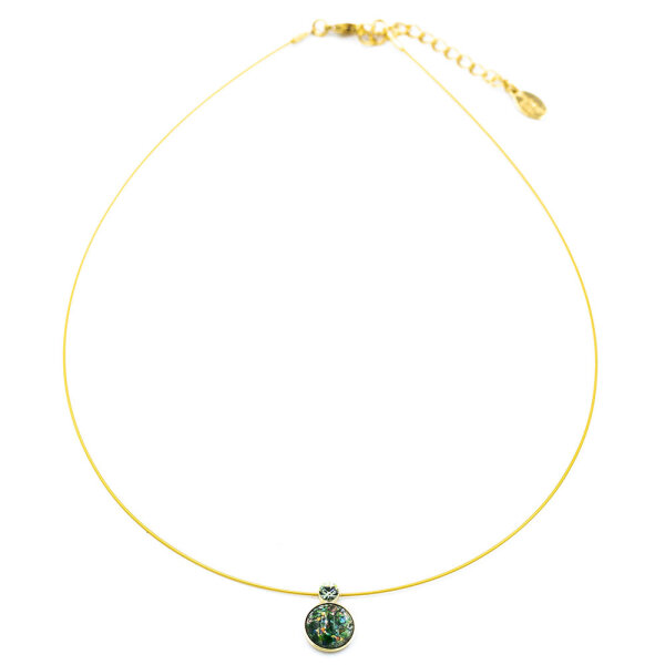Bohemia Kette 03 Vergoldet 14 Frühlingsgrün