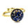 Bohemia Ring 02 Vergoldet 22 Nachtblau