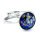 Bohemia Ring 02 Rodhiniert 21 Goldblau