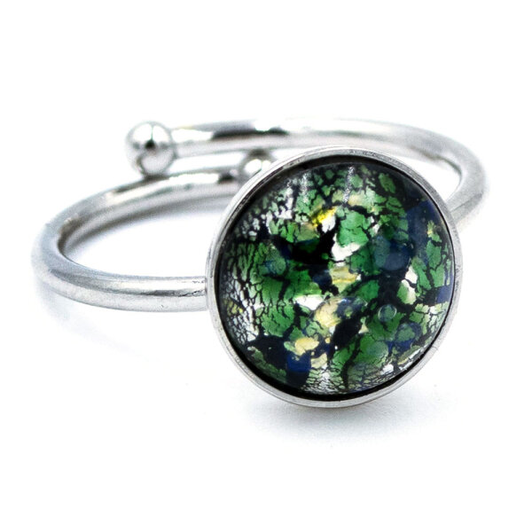 Bohemia Ring 02 Rodhiniert 28 Tannengrün