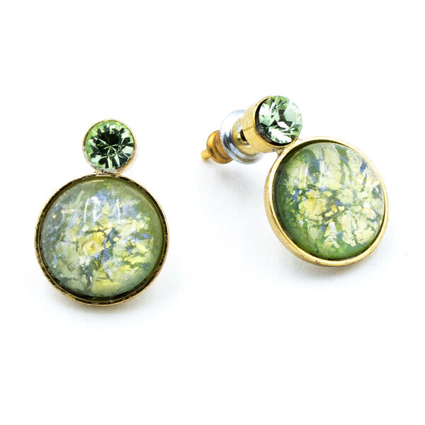 Bohemia Ohrring 07 Vergoldet 24 Hellgrün