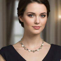 Bohemia Kette 01 Rhodiniert 01 Taupe