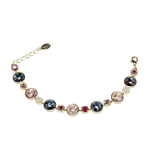 Bohemia Armband 01 Vergoldet 08 Mauve