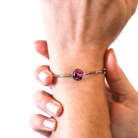 Bohemia Armreif 03 Rhodiniert 30 Himmelweiß