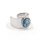 Bohemia Ring 01 Edelstahl 16 Aqua
