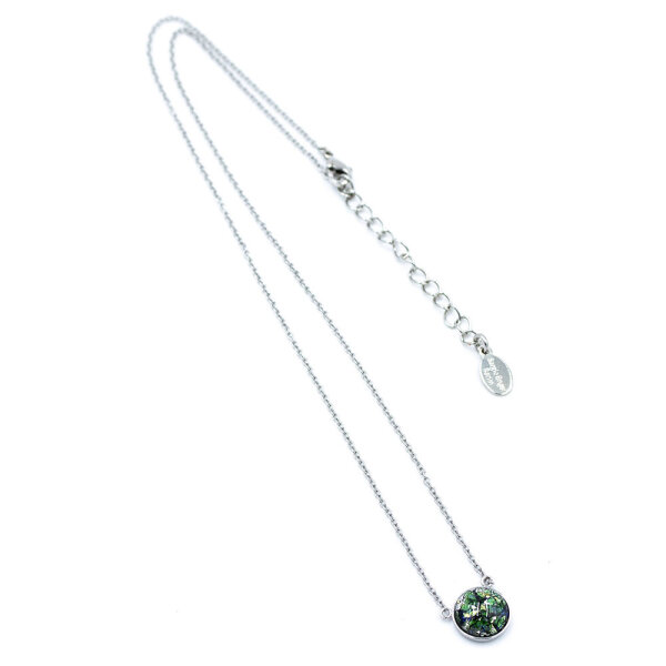 Bohemia Kette 02 Edelstahl 28 Tannengrün