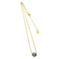 Bohemia Kette 02 Edelstahl Vergoldet 17 Multi