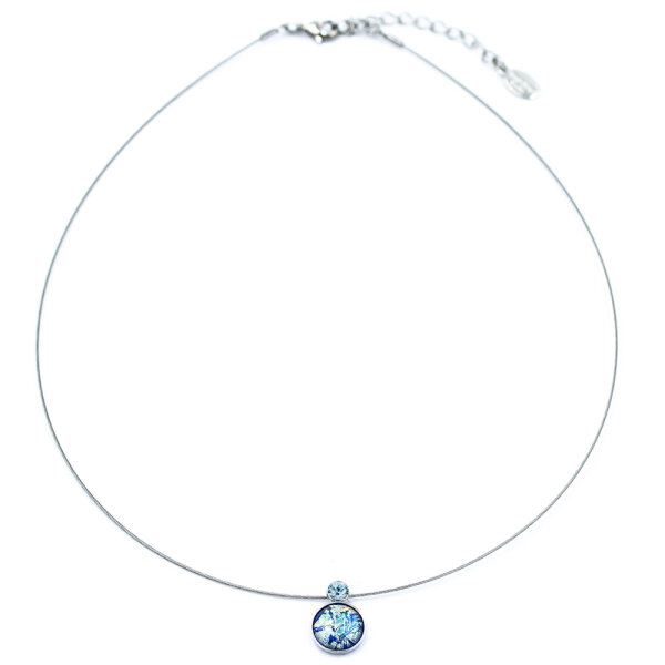 Bohemia Kette 03 Edelstahl 16 Aqua
