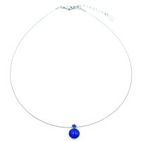 Bohemia Kette 03 Edelstahl 20 Blau