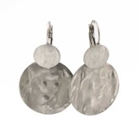 Pura Recycled Ohrring 06 Edelstahl satiniert