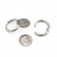 Pura Recycled Ohrring 01 Edelstahl satiniert