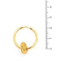 Pura Recycled Ohrring 02 Edelstahl gold satiniert
