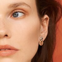 Pura Recycled Ohrring 03 Edelstahl roségold satiniert