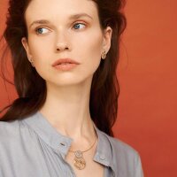 Pura Recycled Ohrring 03 Edelstahl roségold satiniert