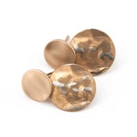 Pura Recycled Ohrring 03 Edelstahl roségold satiniert