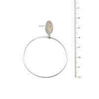 Pura Recycled Ohrring 04 Edelstahl gold satiniert