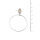 Pura Recycled Ohrring 04 Edelstahl gold satiniert
