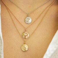 Pura Recycled Kette 01 Edelstahl roségold satiniert