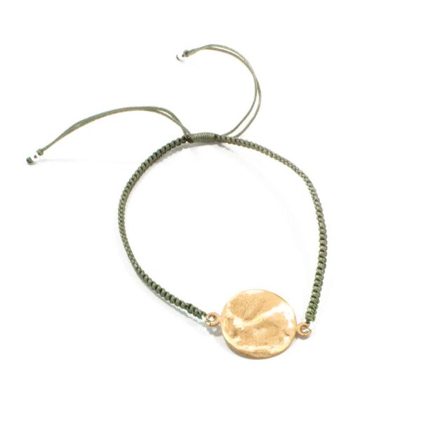 Pura Recycled Armband 01 Edelstahl gold satiniert