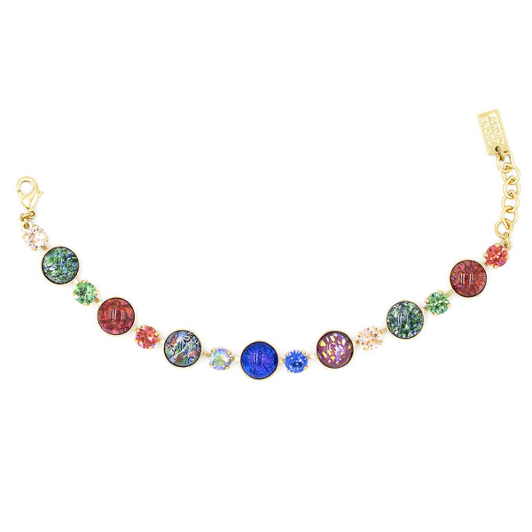 Bohemia Armband 01 Edelstahl Vergoldet 28 Classical Multi - Julia