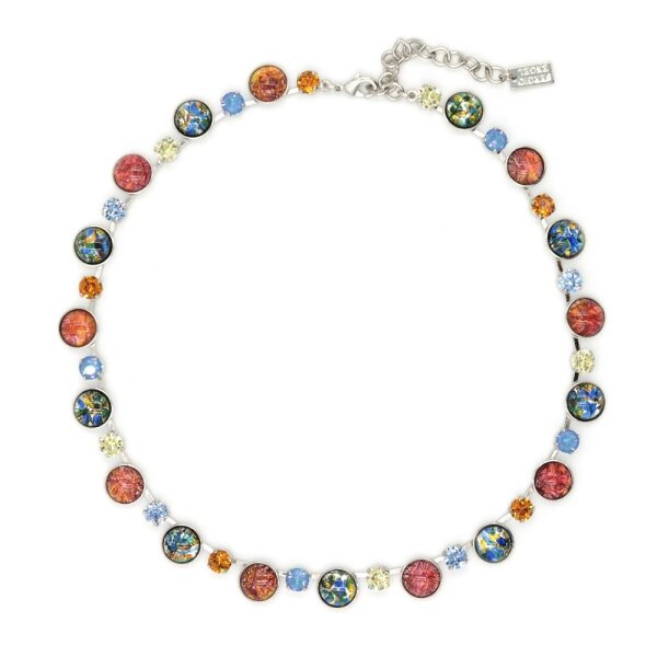 Bohemia Kette 01 Rhodiniert 25 Tropical